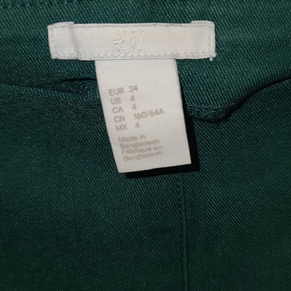 H&m green skinny dress pants - Picture 9 of 9